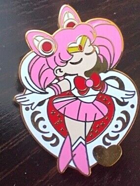 🧁 3/$30 Sailor Moon Sailor Chibi Moon Pink Enamel Pin NEW